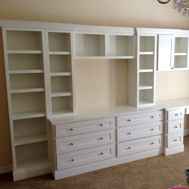 Residential Construction - Custom Desk and Storage